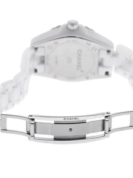 CHANEL J12 H3110 Diamond bezel, 8 diamonds, white ceramic Quartz Ladies_947380 main image 4
